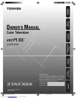 Preview for 1 page of Toshiba 27AFX56 Owner'S Manual