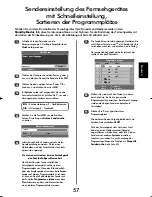 Preview for 57 page of Toshiba 27WL56 Series Owner'S Manua