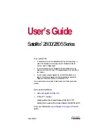 Toshiba 2800-S201 User Manual preview