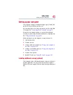 Preview for 45 page of Toshiba 2805-S301 - Satellite - PIII 650 MHz User Manual