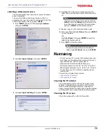 Preview for 78 page of Toshiba 28L110U Instruction Manual