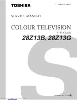 Toshiba 28Z13B Service Manual preview