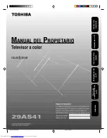 Предварительный просмотр 29 страницы Toshiba 29AS41 Owner'S Manual