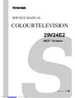 Preview for 1 page of Toshiba 29V24E2 Service Manual