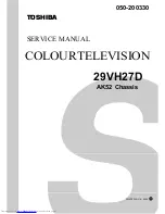 Preview for 1 page of Toshiba 29VH27D Service Manual