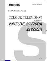 Preview for 1 page of Toshiba 29VZ6DA Service Manual