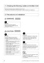 Preview for 4 page of Toshiba 3000 series Operation Manual