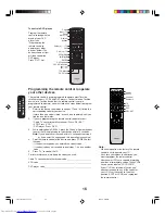 Предварительный просмотр 16 страницы Toshiba 30HF66 Owner'S Manual