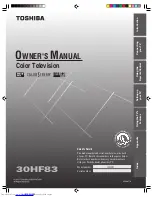 Preview for 1 page of Toshiba 30HF83 Owner'S Manual