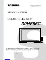 Preview for 1 page of Toshiba 30HF86C Service Manual