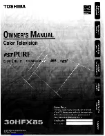 Toshiba 30HFX85 Owner'S Manual preview