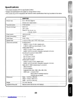 Preview for 45 page of Toshiba 30HFX85 Owner'S Manual