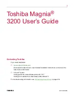 Preview for 2 page of Toshiba 3200 User Manual