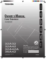 Toshiba 32A32 Owner'S Manual preview
