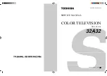 Preview for 1 page of Toshiba 32A32 Service Manual