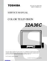 Toshiba 32A36C Service Manual preview