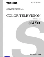 Toshiba 32AF41 Service Manual preview