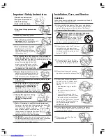 Preview for 3 page of Toshiba 32AF44 Owner'S Manual