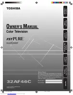 Предварительный просмотр 1 страницы Toshiba 32AF46C Owner'S Manual