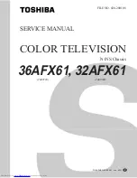 Toshiba 32AFX61 Service Manual preview