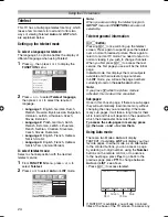 Preview for 24 page of Toshiba 32AV500E - 32" PAL/NTSC Multi-System HD Ready LCD Television Owner'S Manual