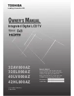 Toshiba 32AV800AZ Owner'S Manual preview