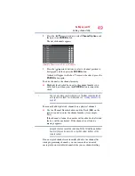 Предварительный просмотр 49 страницы Toshiba 32C120U User Manual