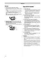 Предварительный просмотр 6 страницы Toshiba 32C2000A Owner'S Manual