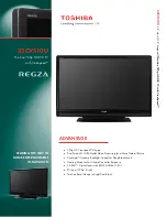 Preview for 1 page of Toshiba 32CV510 Specifications