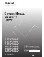 Toshiba 32CV700E Owner'S Manual preview