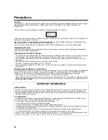 Предварительный просмотр 2 страницы Toshiba 32DV733R Owner'S Manual