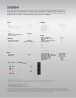 Предварительный просмотр 2 страницы Toshiba 32E200U Specifications