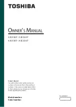 Toshiba 32E35KP Owner'S Manual preview