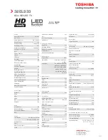 Preview for 2 page of Toshiba 32EL933 Brochure & Specs