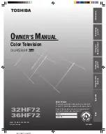 Preview for 1 page of Toshiba 32HF72 Owner'S Manual