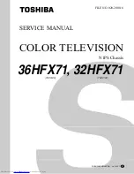 Toshiba 32HFX71 Service Manual preview