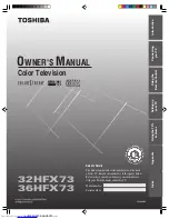 Preview for 1 page of Toshiba 32HFX73 Owner'S Manual