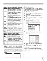 Предварительный просмотр 49 страницы Toshiba 32HL67 - 32" LCD TV (French) Manuel D'Utilisation