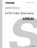 Toshiba 32HL83 Service Manual предпросмотр