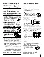 Preview for 3 page of Toshiba 32HL85 Owner'S Manual