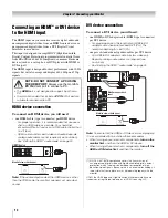 Предварительный просмотр 14 страницы Toshiba 32HLC56 - 32" LCD Flat Panel Display Owner'S Manual