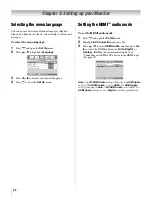 Предварительный просмотр 24 страницы Toshiba 32HLC56 - 32" LCD Flat Panel Display Owner'S Manual