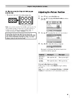 Предварительный просмотр 27 страницы Toshiba 32HLC56 - 32" LCD Flat Panel Display Owner'S Manual