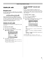 Предварительный просмотр 33 страницы Toshiba 32HLC56 - 32" LCD Flat Panel Display Owner'S Manual