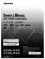 Toshiba 32HLX95 Owner'S Manual предпросмотр