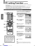 Предварительный просмотр 24 страницы Toshiba 32JW8UA Owner'S Manual