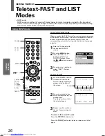 Предварительный просмотр 26 страницы Toshiba 32JW8UA Owner'S Manual