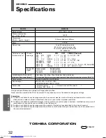 Предварительный просмотр 32 страницы Toshiba 32JW8UA Owner'S Manual