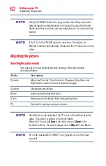 Preview for 62 page of Toshiba 32L1300U User Manual