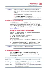 Preview for 89 page of Toshiba 32L1400U User Manual